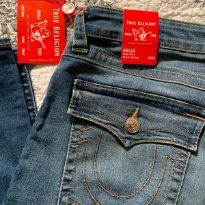 True Religion Super Skinny Halle Jeans Size 33